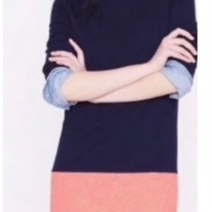 J CREW color block long sleeve dress